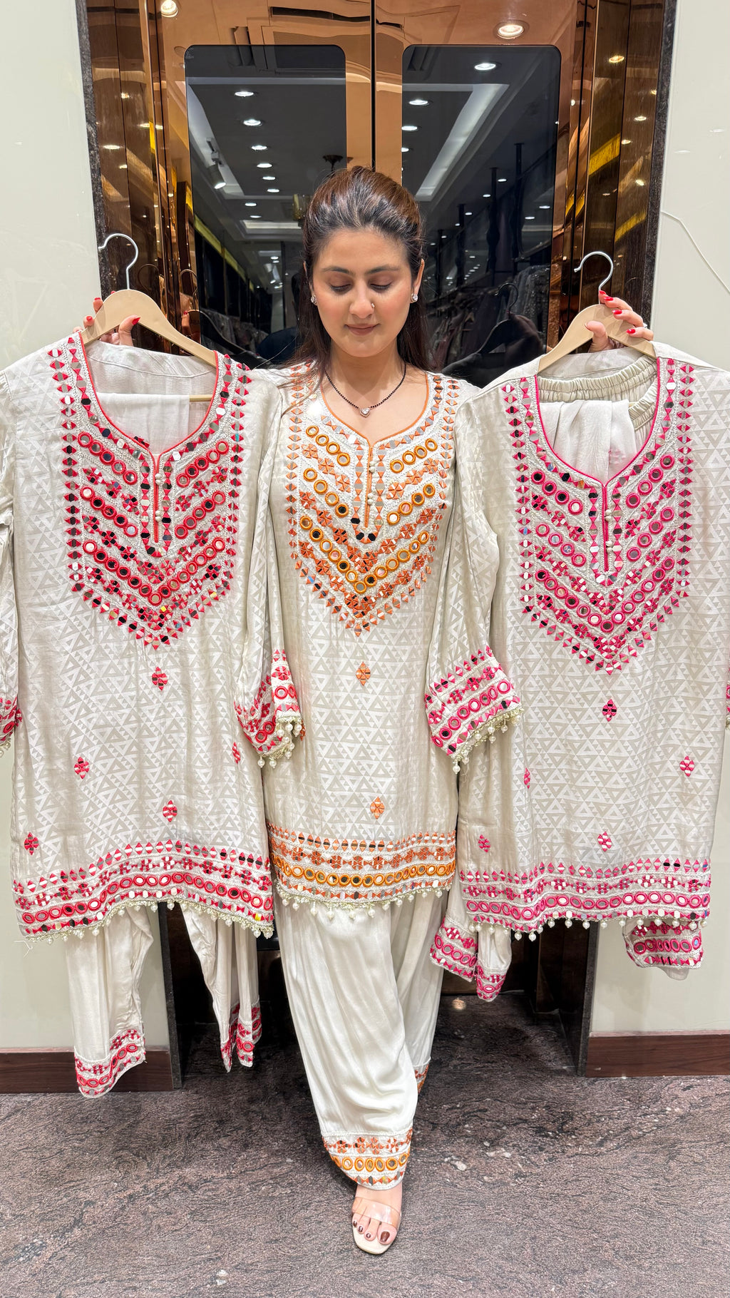 Colourpop Mirror Farshi Salwar Suit