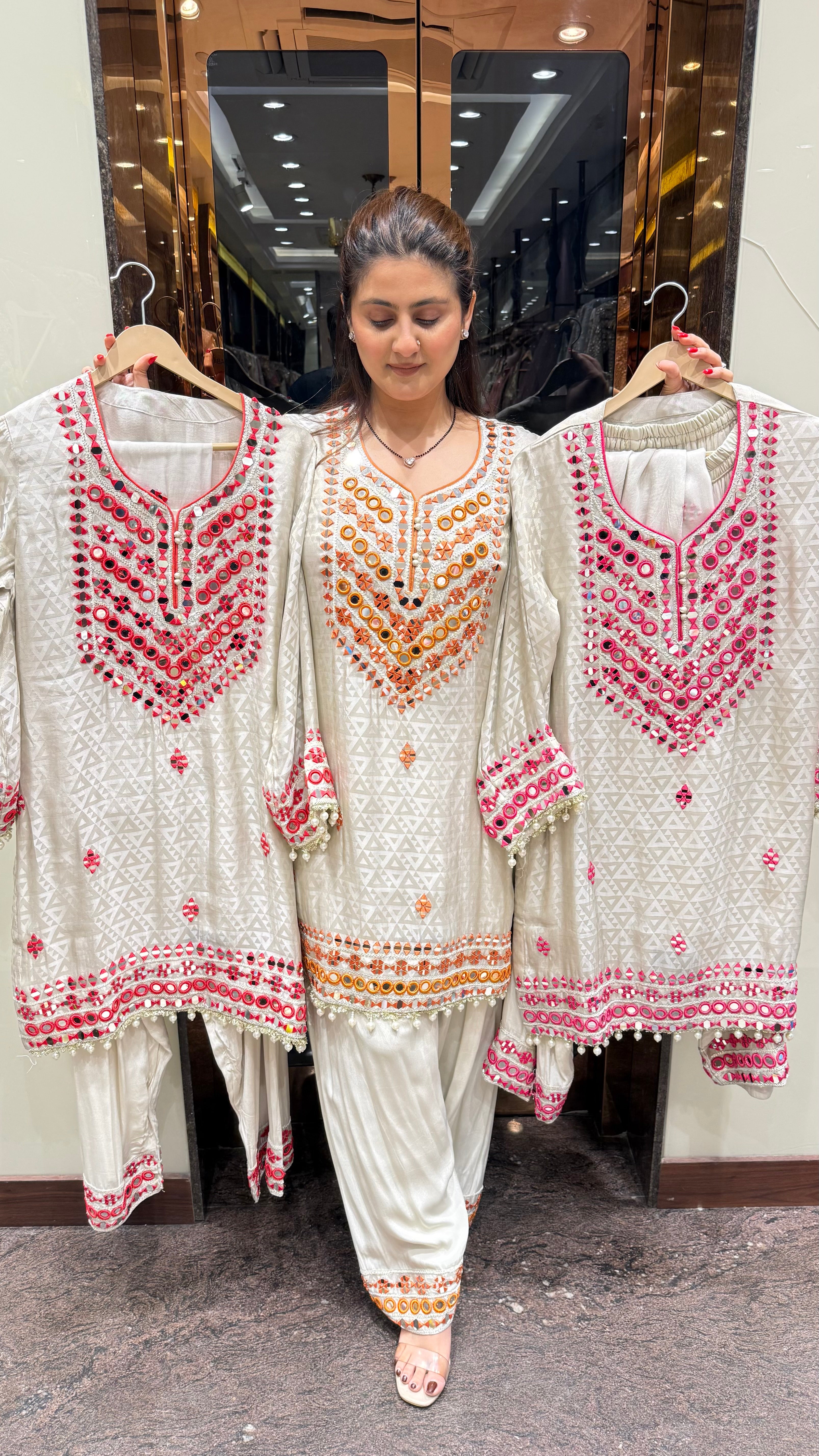 Colourpop Mirror Farshi Salwar Suit