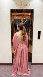 NOOR CAPE EMBROIDERED PALAZZO SET