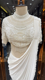 CLOUD PEARL DRAPE SAREE