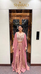 NOOR CAPE EMBROIDERED PALAZZO SET