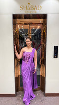 Mirror Tulip Corset Saree