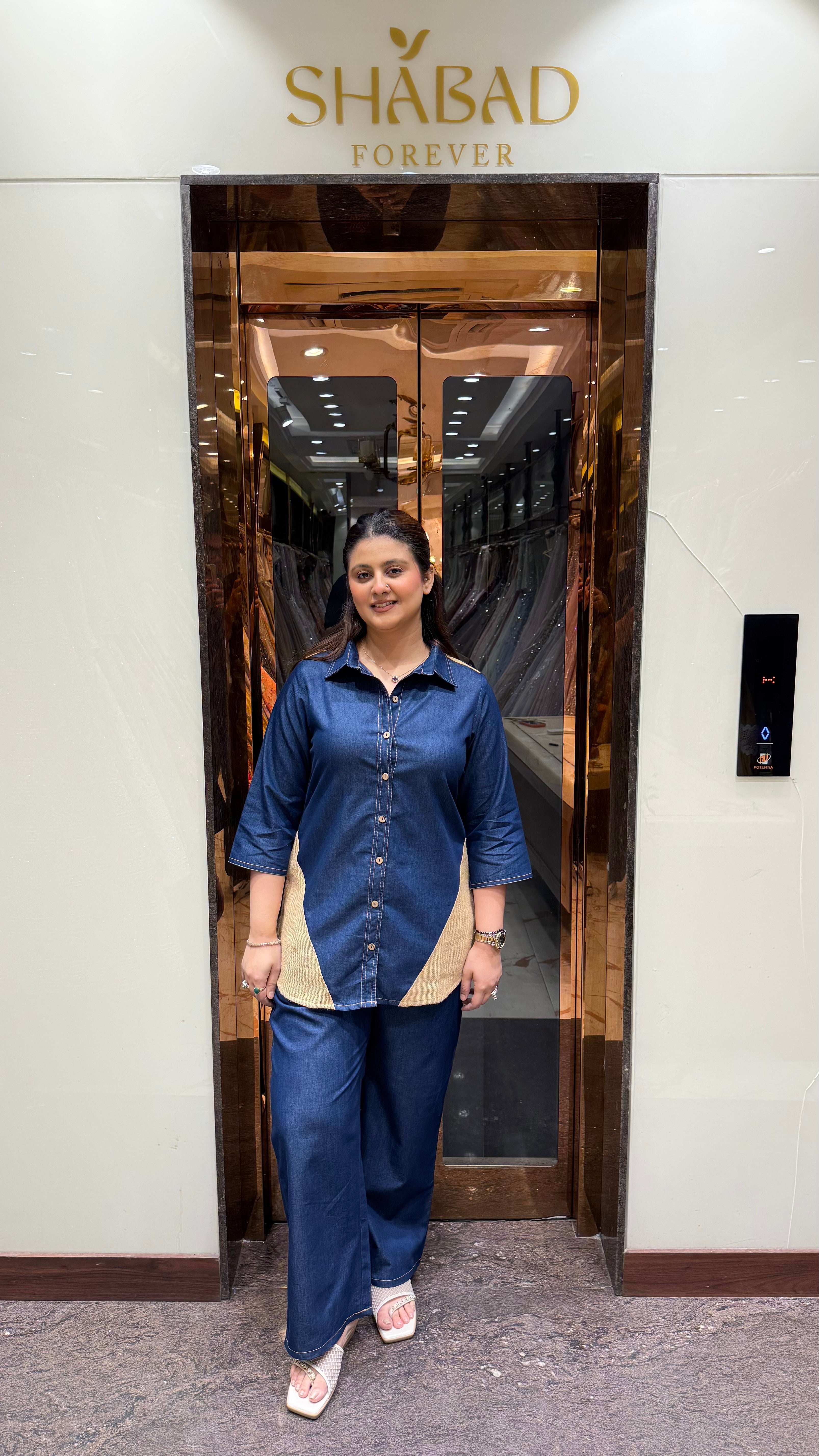 MIHIKA DENIM CO-ORDSET