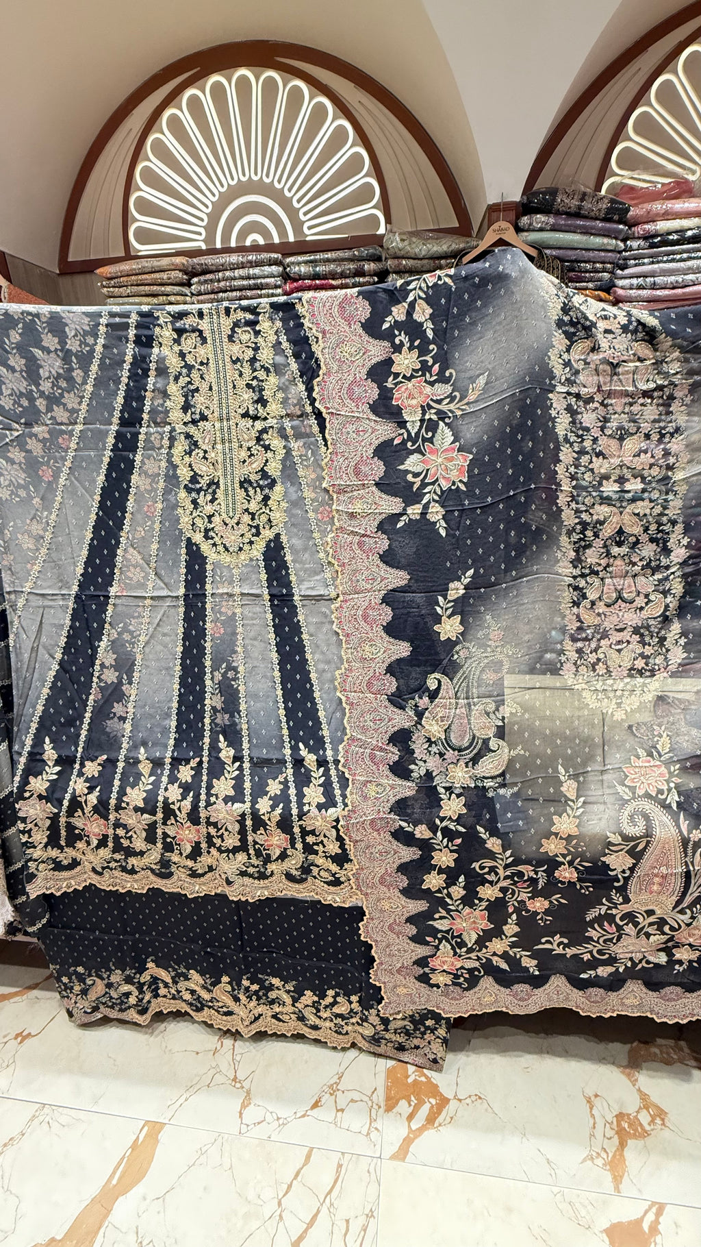 MEZBAAN CREPE ANARKALI