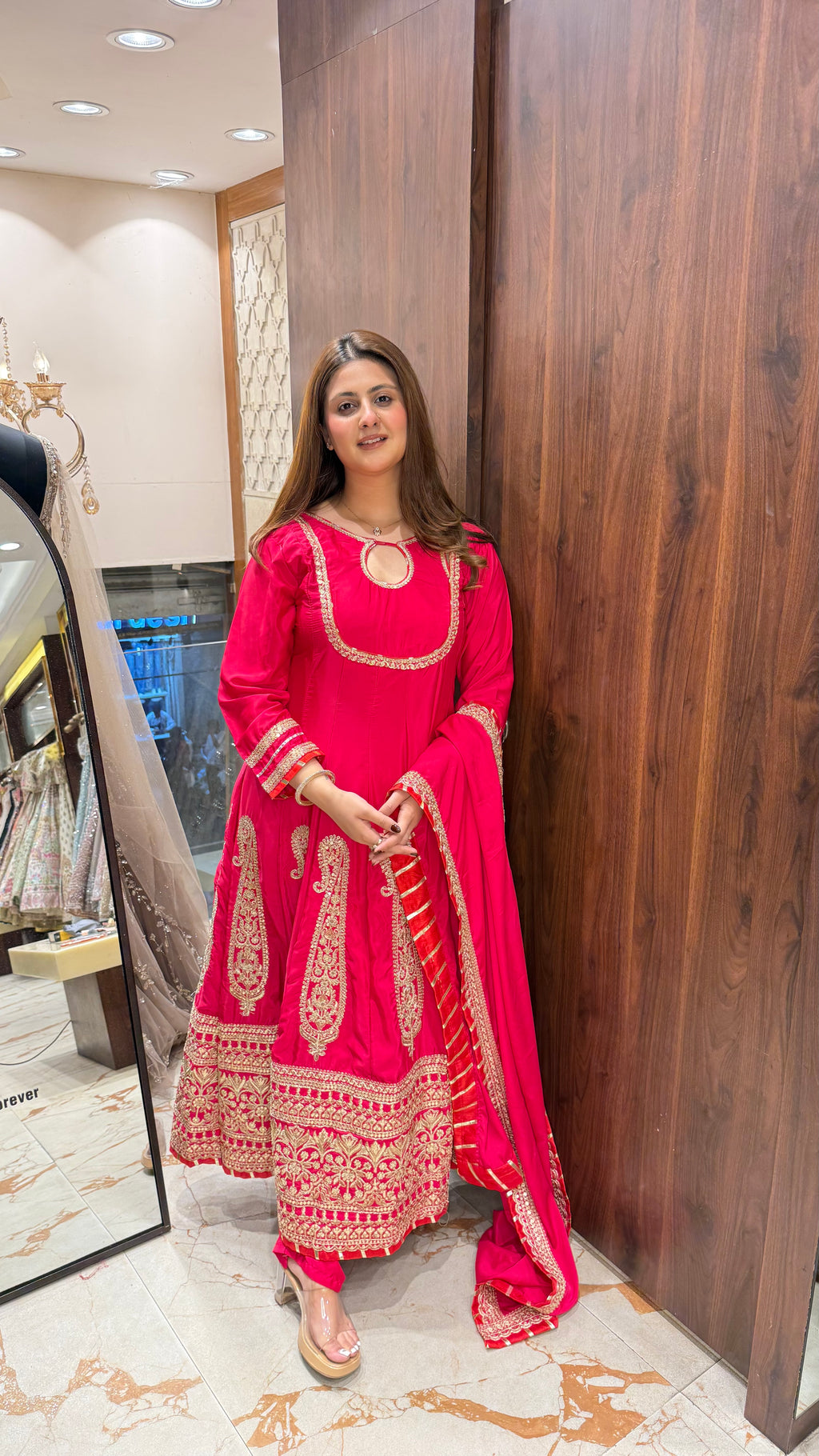 SAAHIBA RANI PINK ANARKALI