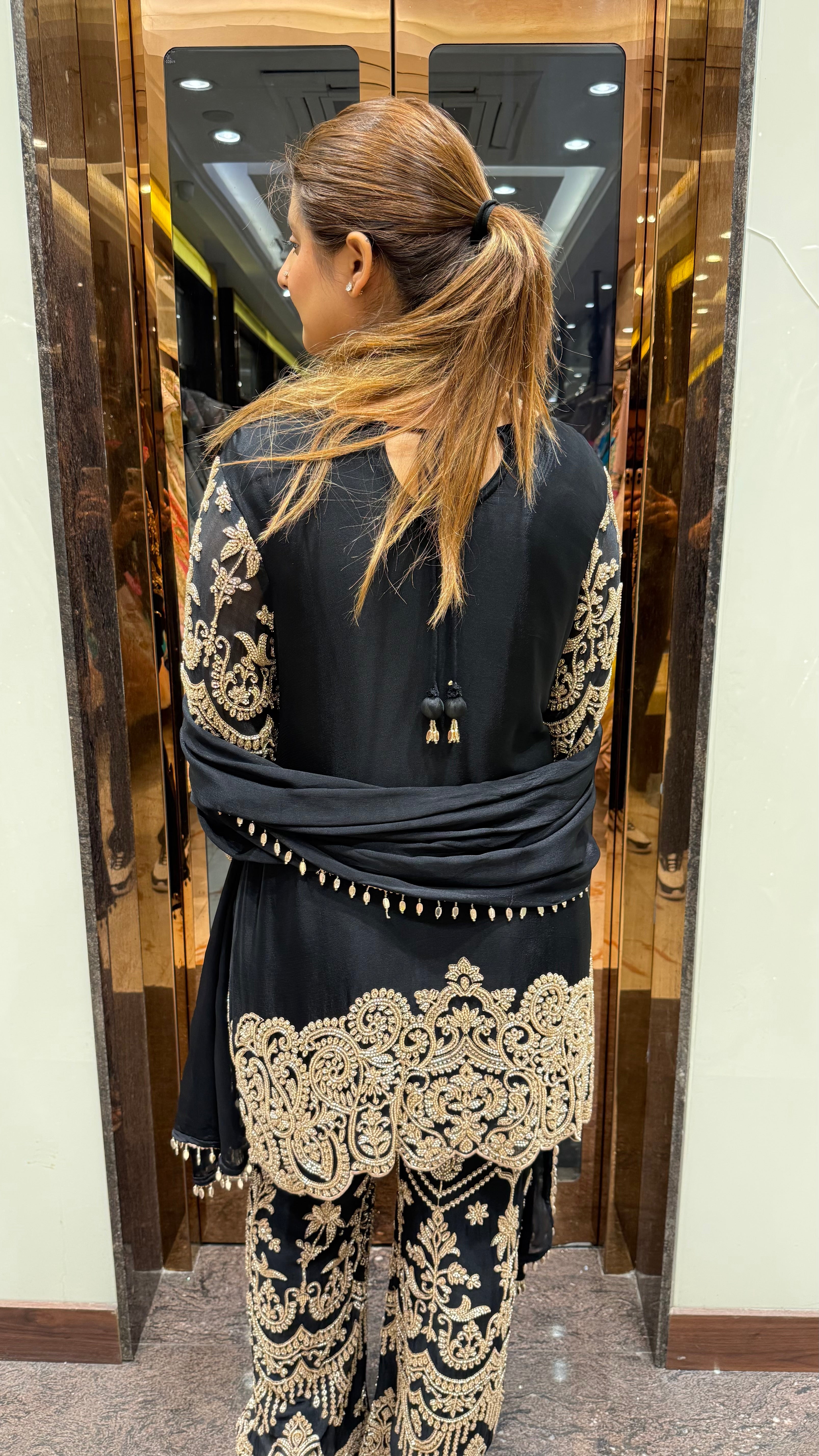 Insha Metallic Pearl Embroidered Suits