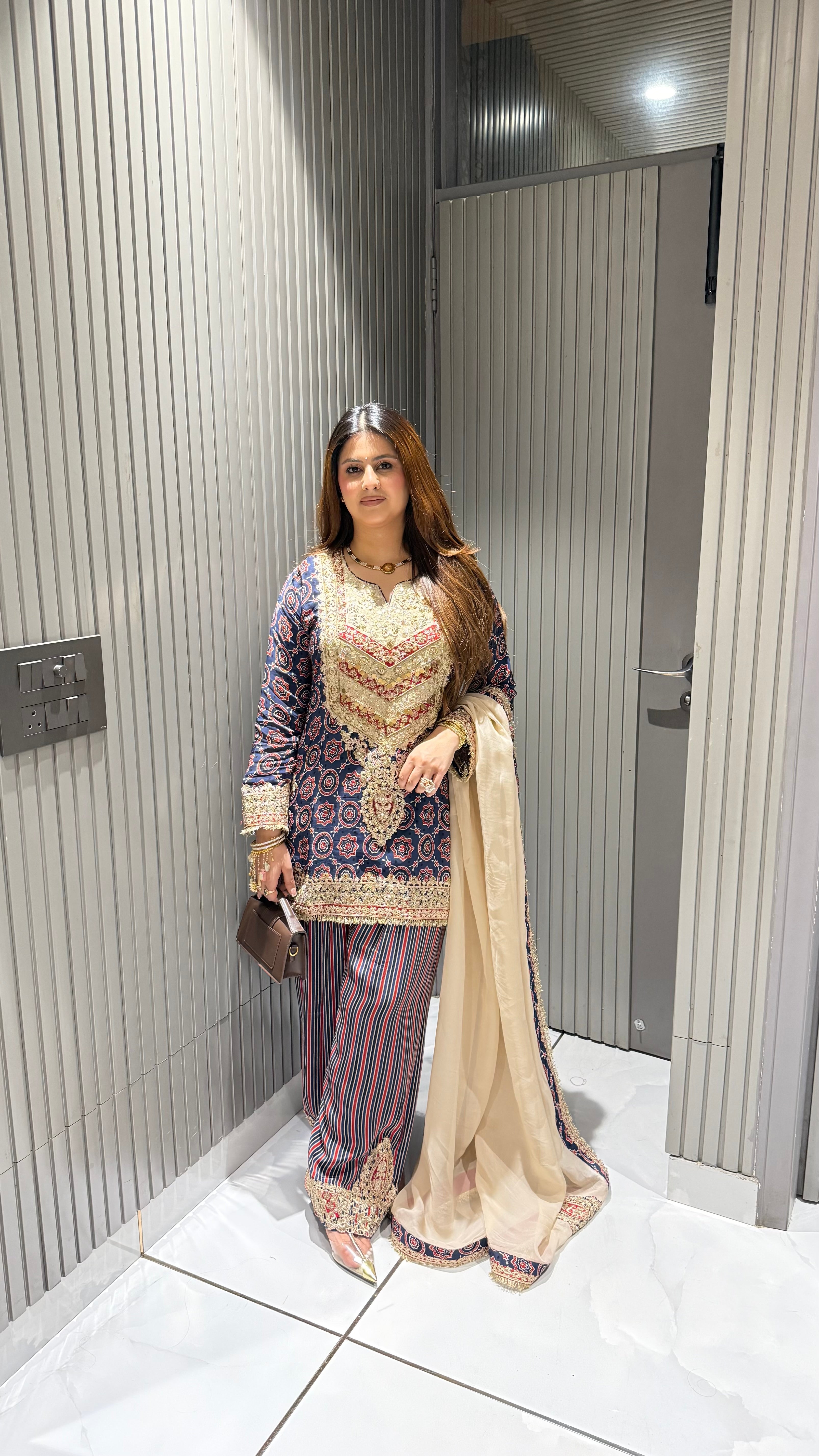 SHAHI AJRAKH SALWAR SUIT
