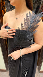 VELVETA CORSET DRAPE SAREE