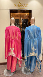 SHIMMER CAPE EMBROIDERED FESTIVE SET