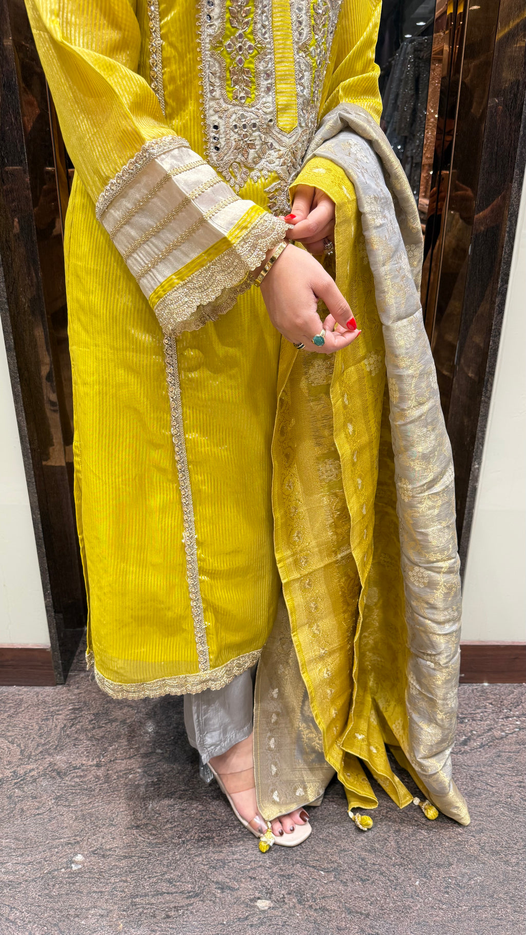Amama Readymade Suit with Banarasi Duppatta
