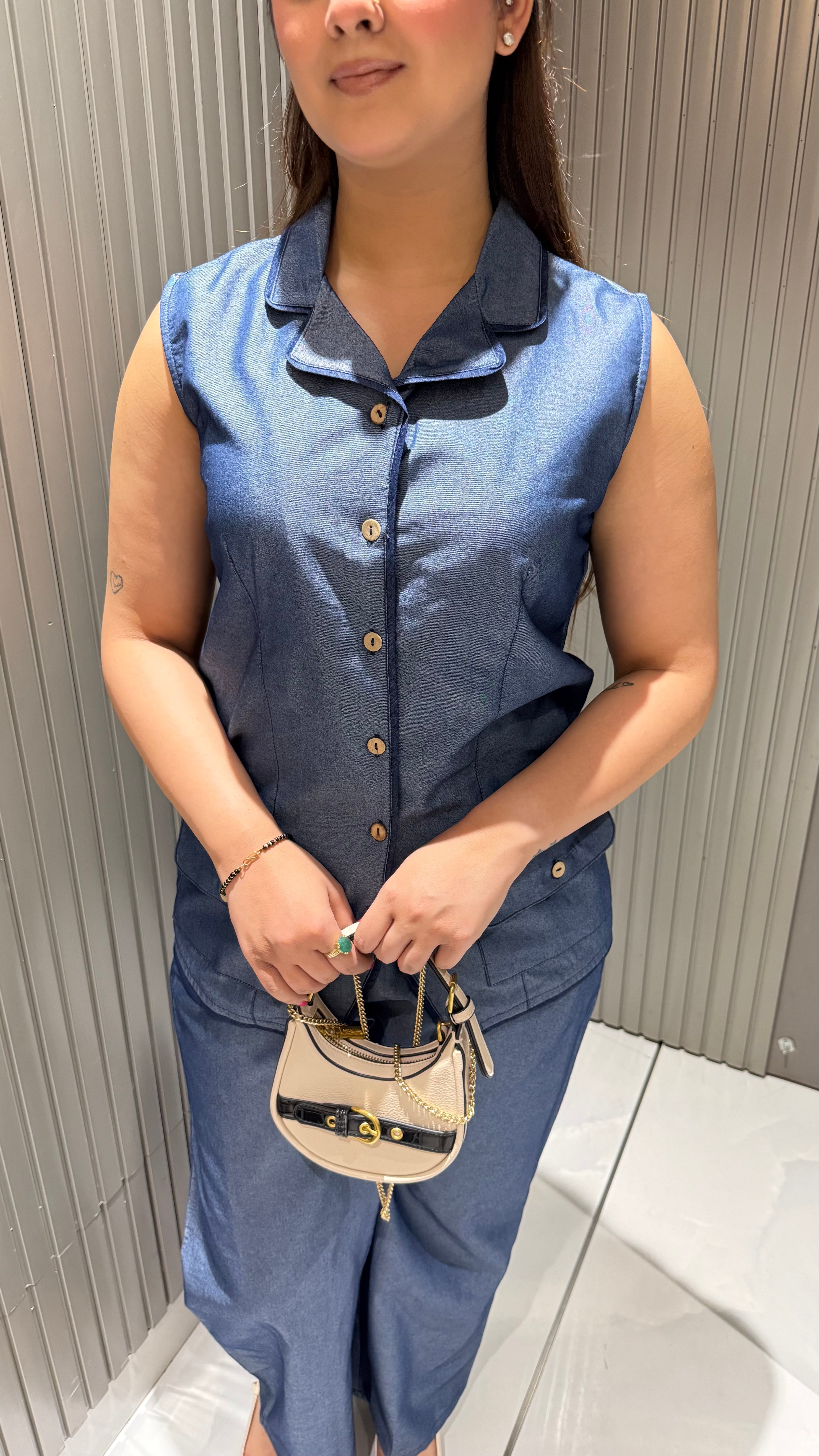 TAMIE DENIM CO-ORDSET