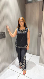 NISH CUT SLEEVE CO-ORDSET ( Sleeves Can Be Attached )
