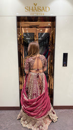 Multicolour heavy designer lehenga