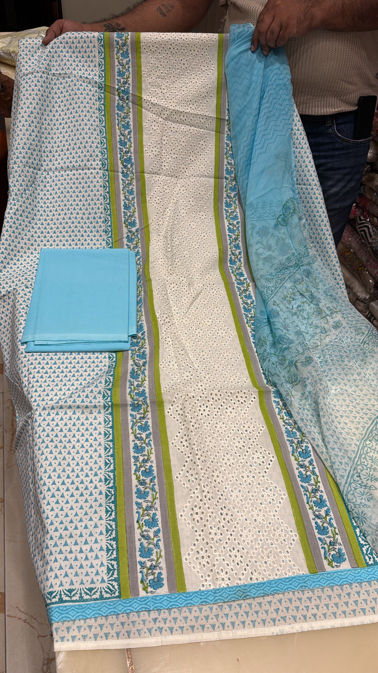 Cotton Fabric Unstitched Suit