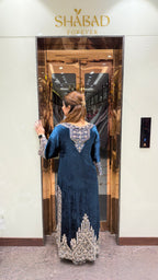 Velvet Long Side Slit Suit/Dress