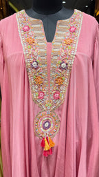 TASSEL HEM KAFTAN PANT SET