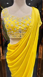 BASANTI JACKET DRAPE SAREE