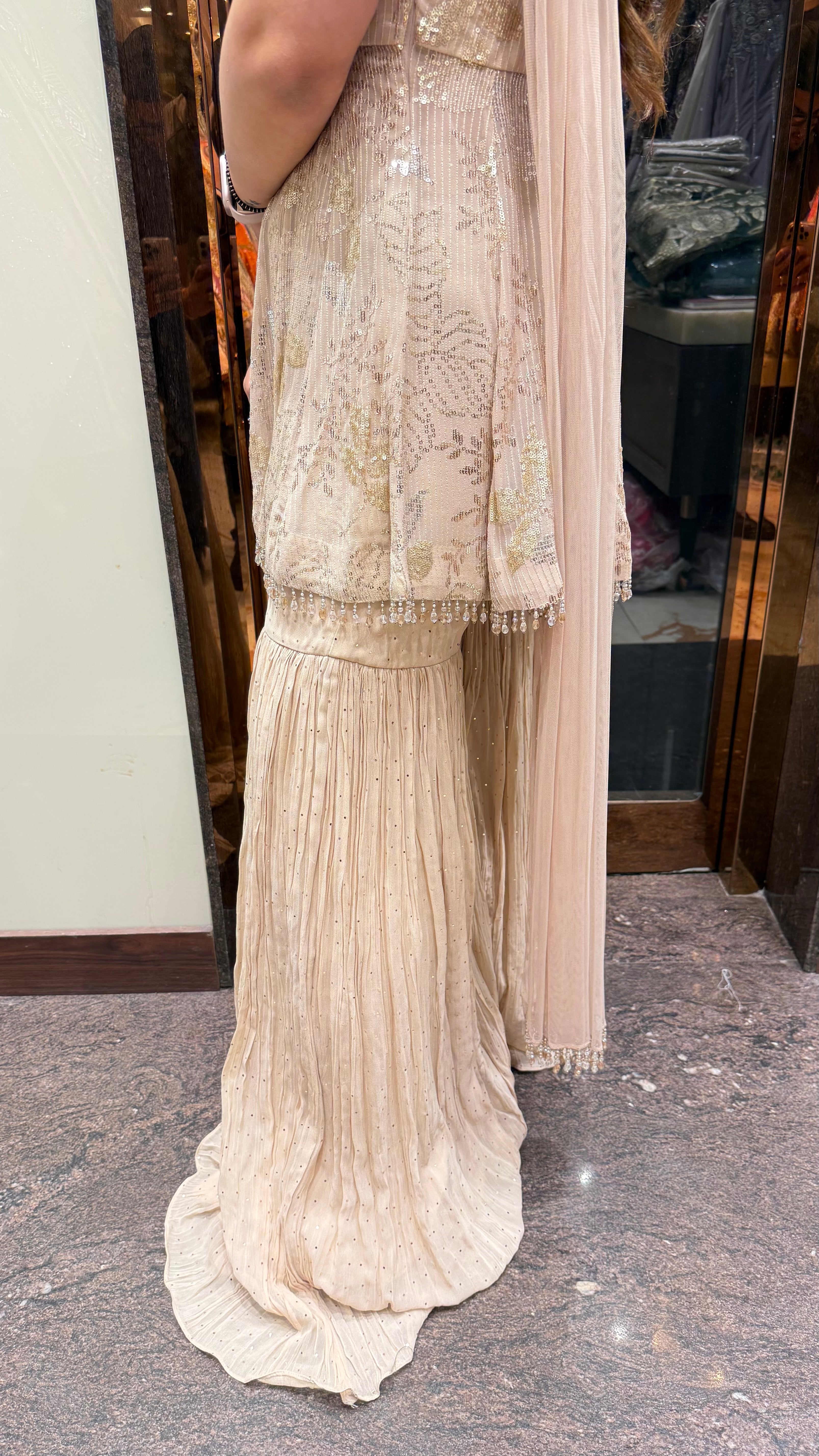 EDEN SEQUIN SHARARA SET