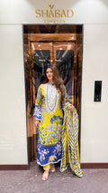 ZYRA MUSLIN CREPE LAWN SUIT