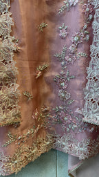 Glass Tissue Hand Work Unstitched Suit