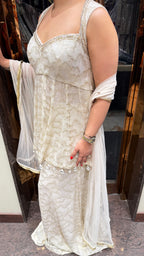 ELIZA IVORY SHARARA SUIT