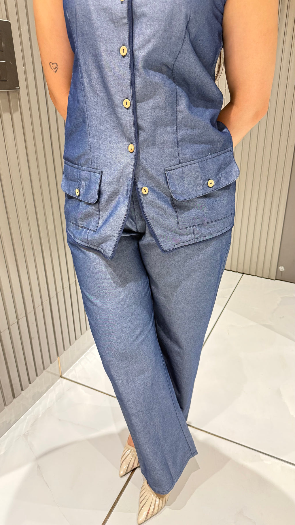 TAMIE DENIM CO-ORDSET