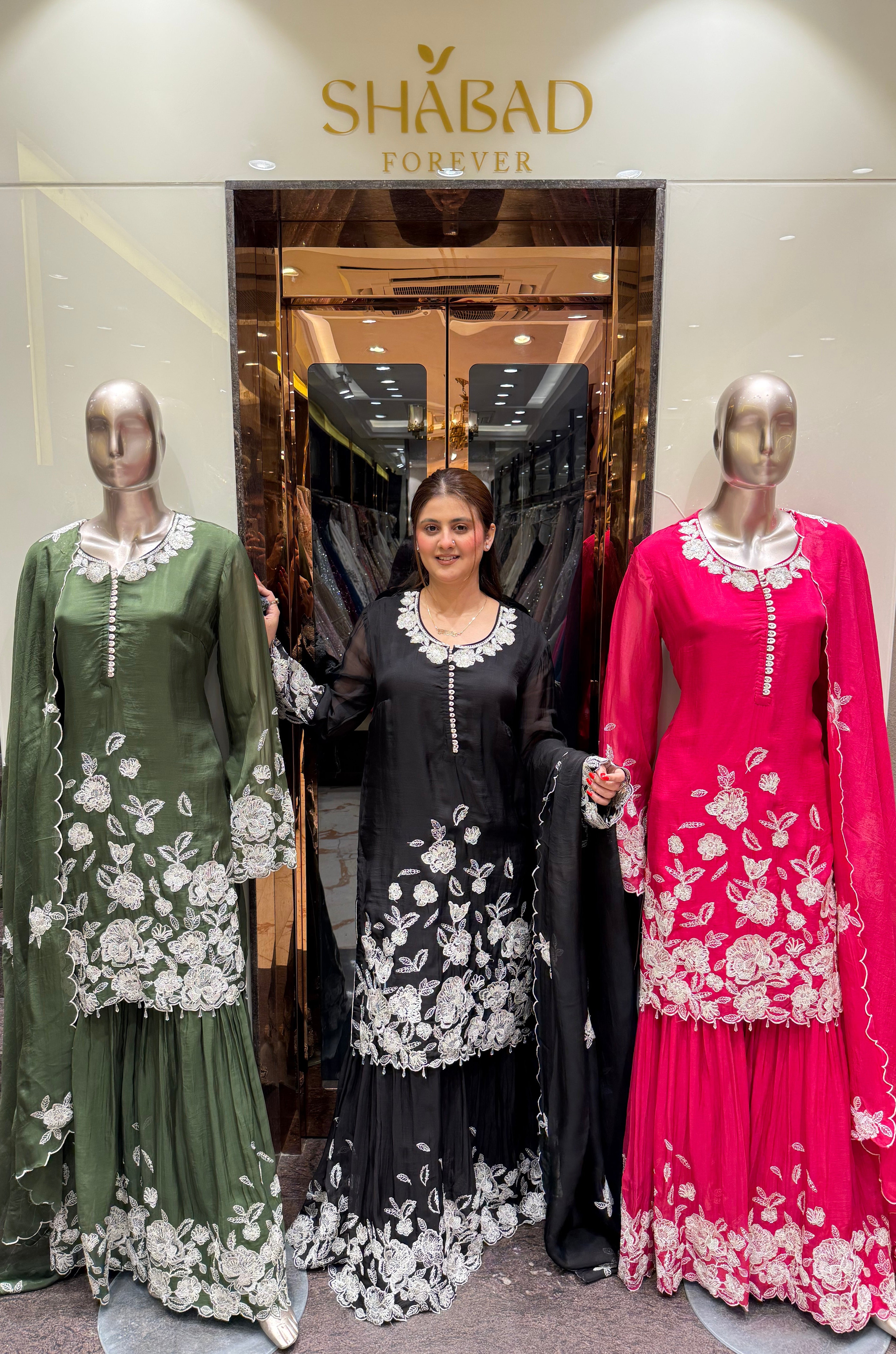 Doriya Pearl Work Sharara