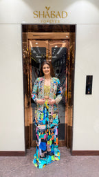 Raza 3 pc printed jacket set