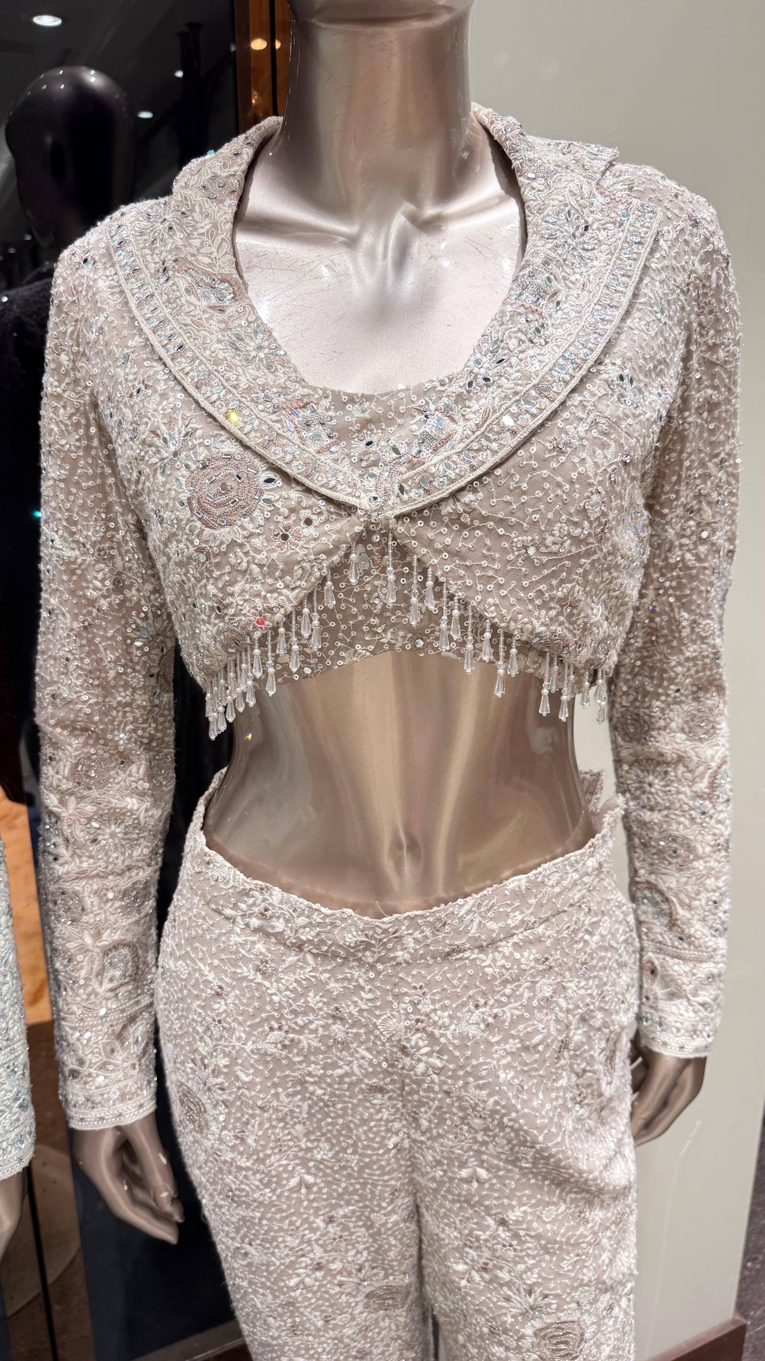 ZAREEN CRYSTAL TASSEL CO-ORD SET