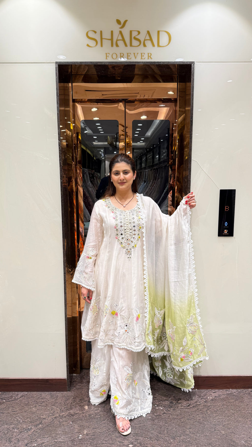 NAAZ MUL COTTON ANARKALI