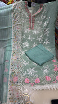 Organza Unstitched Suit