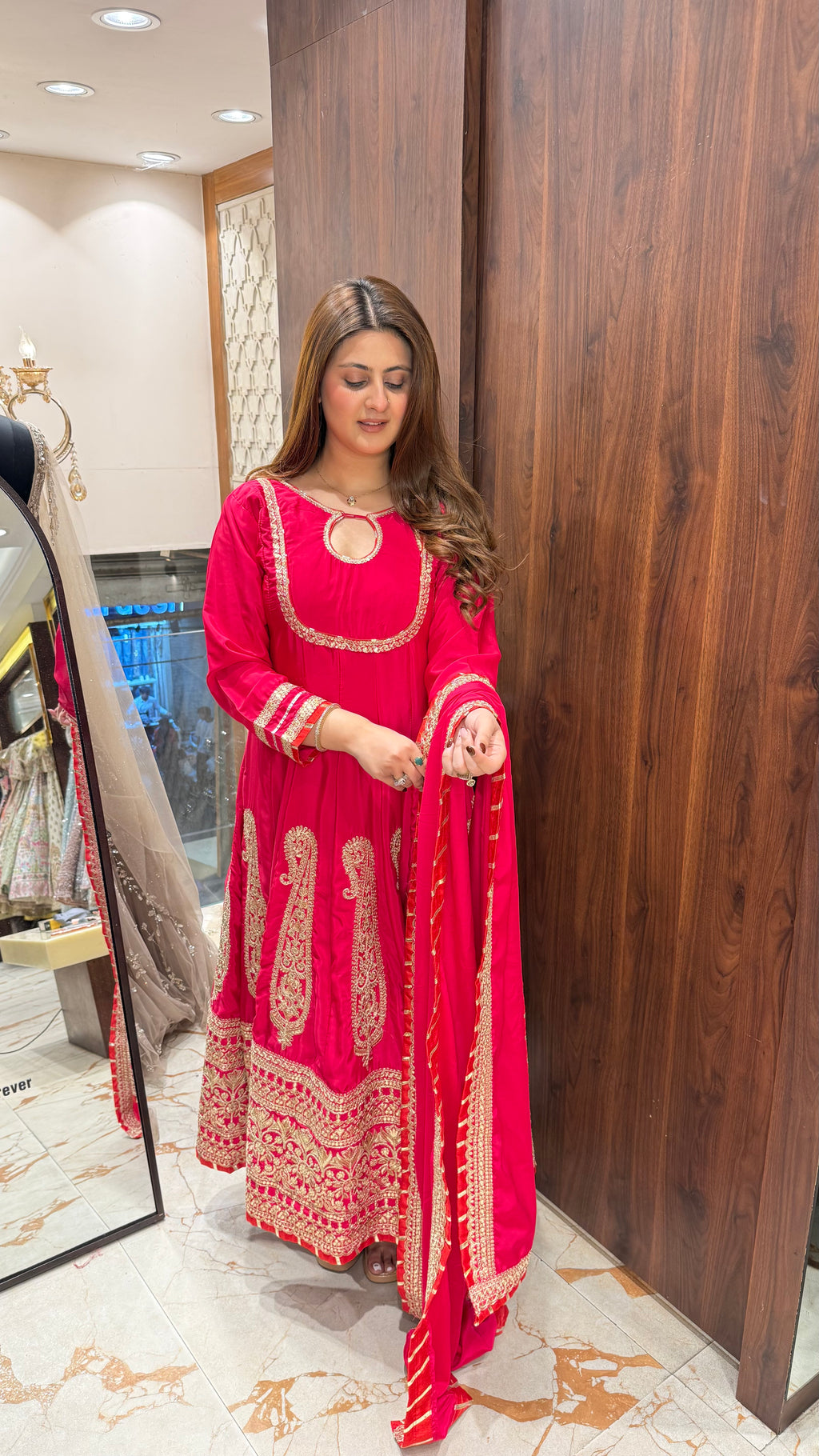 SAAHIBA RANI PINK ANARKALI