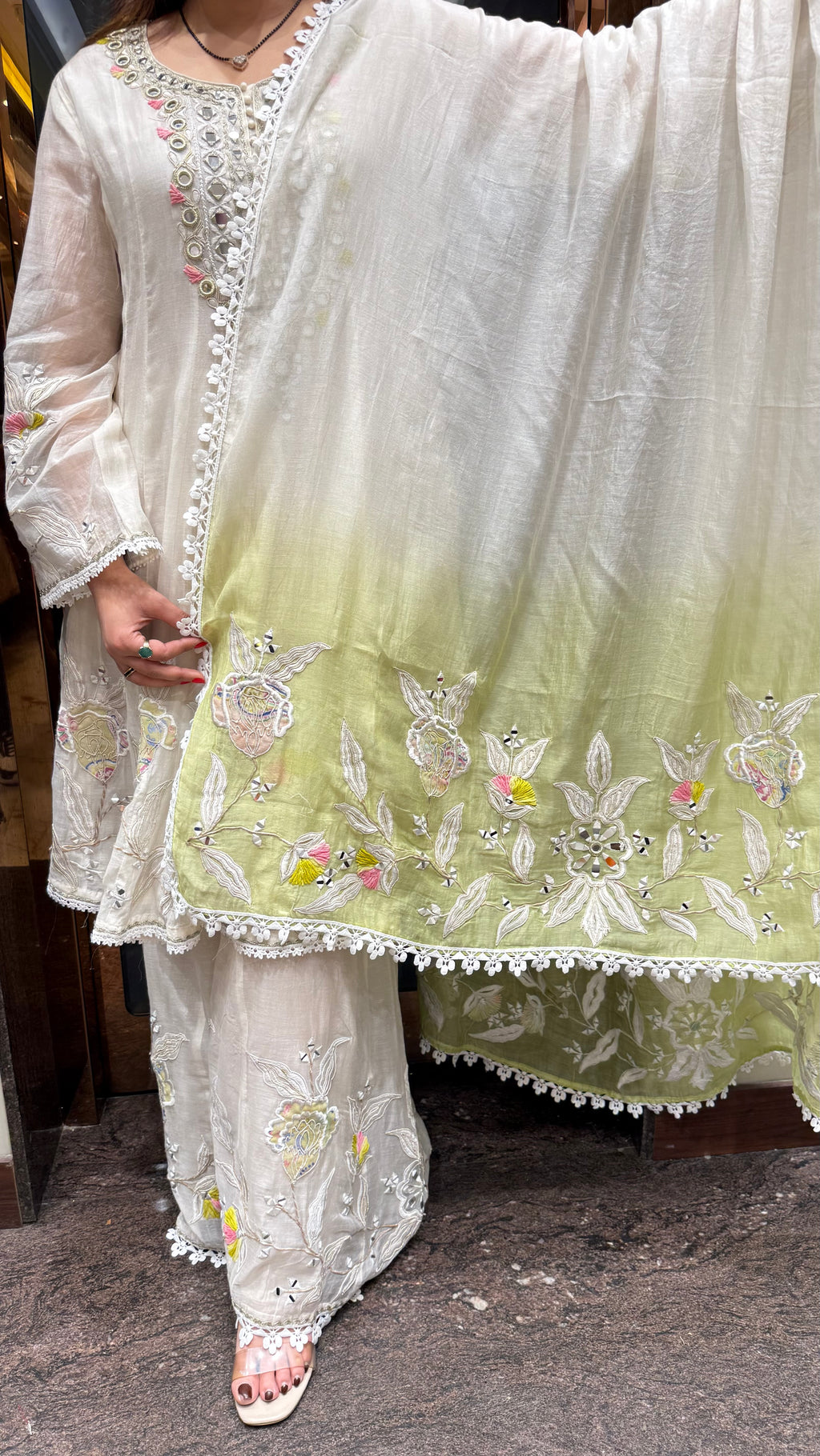 NAAZ MUL COTTON ANARKALI