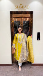 Amama Readymade Suit with Banarasi Duppatta