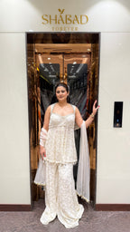 ELIZA IVORY SHARARA SUIT