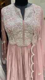 FROSTED PASTEL PEPLUM SHARARA SUIT
