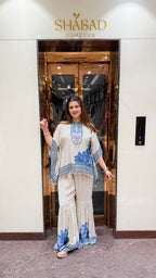 NEELE PHUL KAFTAN GHARARA SET