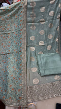 Banarsi Silk Unstitched Suit