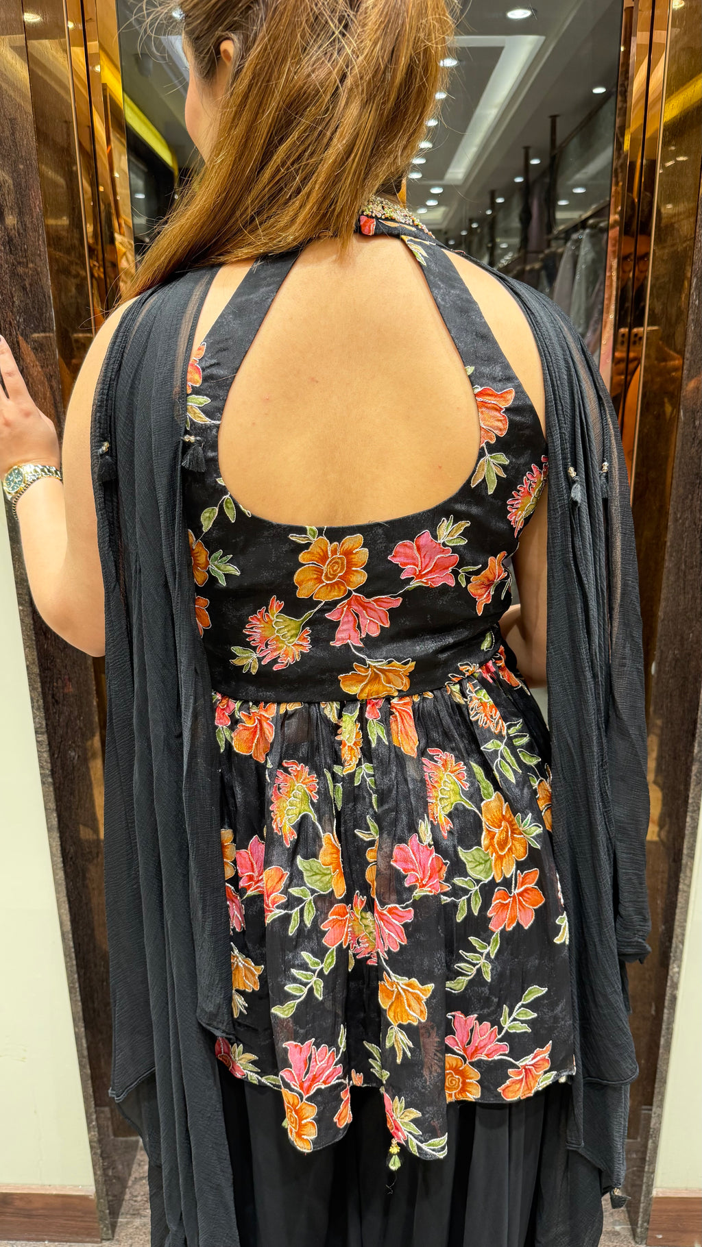 Halter Neck Indowestern Suit