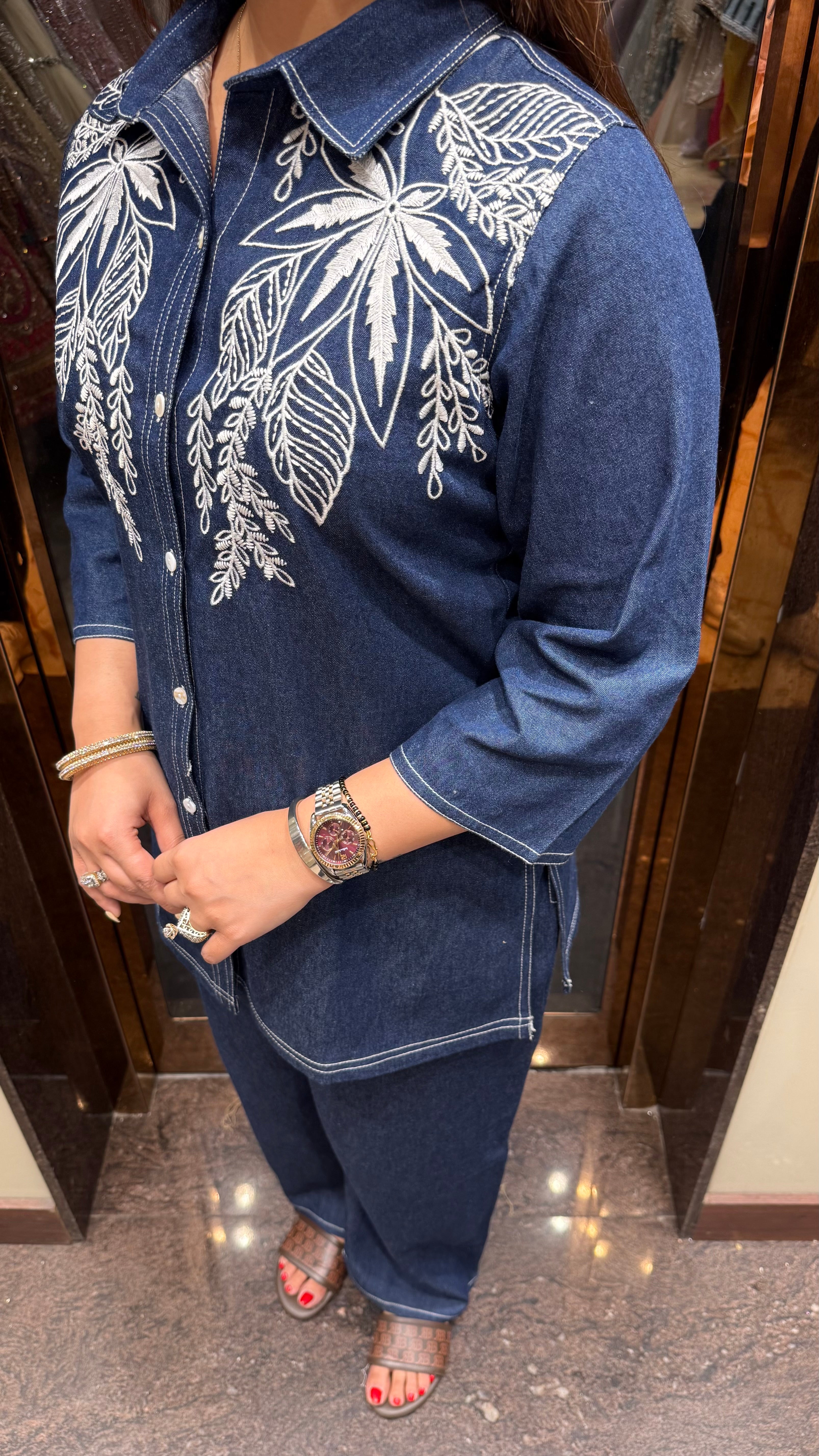 COYU DENIM CO-ORDSET