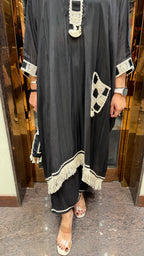 Crochet patchwork kaftan set
