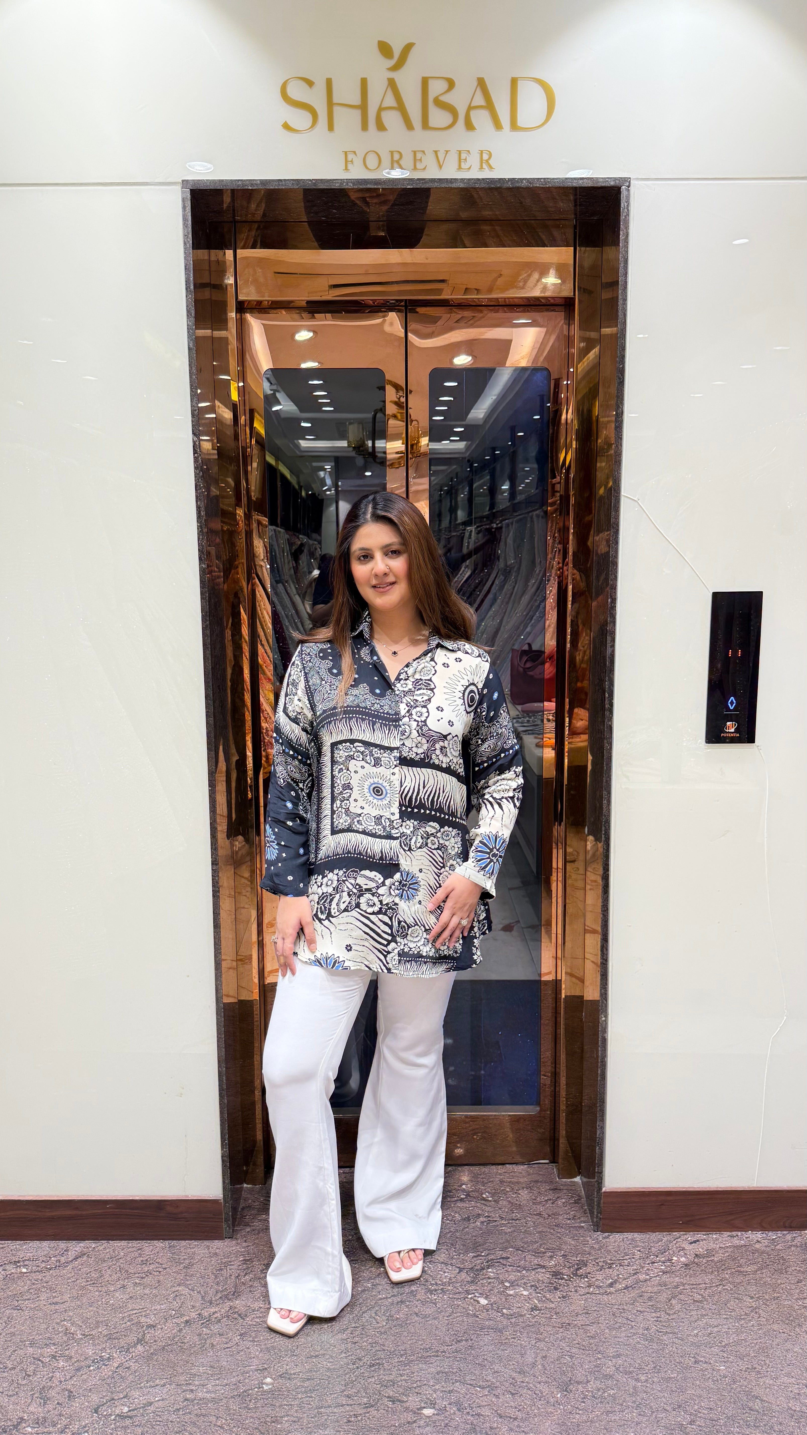 ETHINA CREPE PRINTED SHIRT