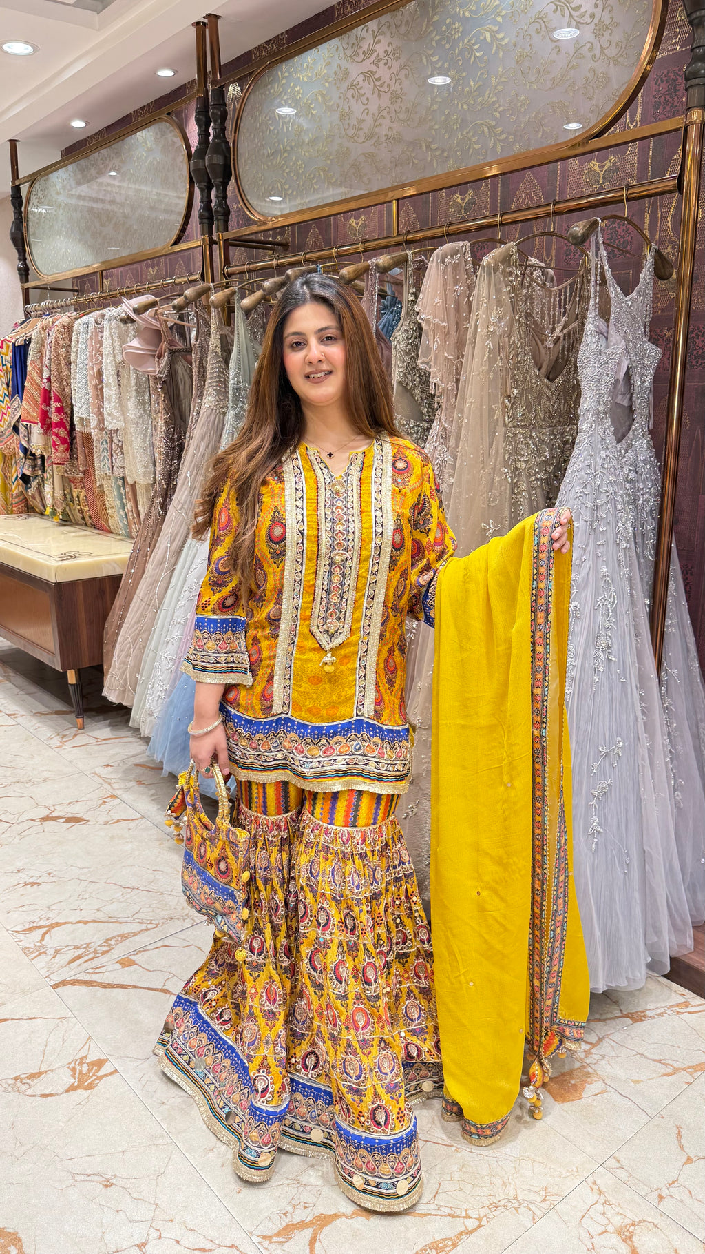 GENDA PHOOL GHARARA SUIT