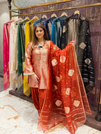 Noor Soft Brocade Unstitched Set