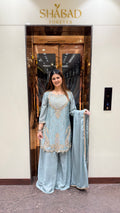 JANNAT HAND EMBROIDERED SHARARA SUIT
