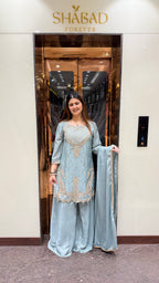 JANNAT HAND EMBROIDERED SHARARA SUIT