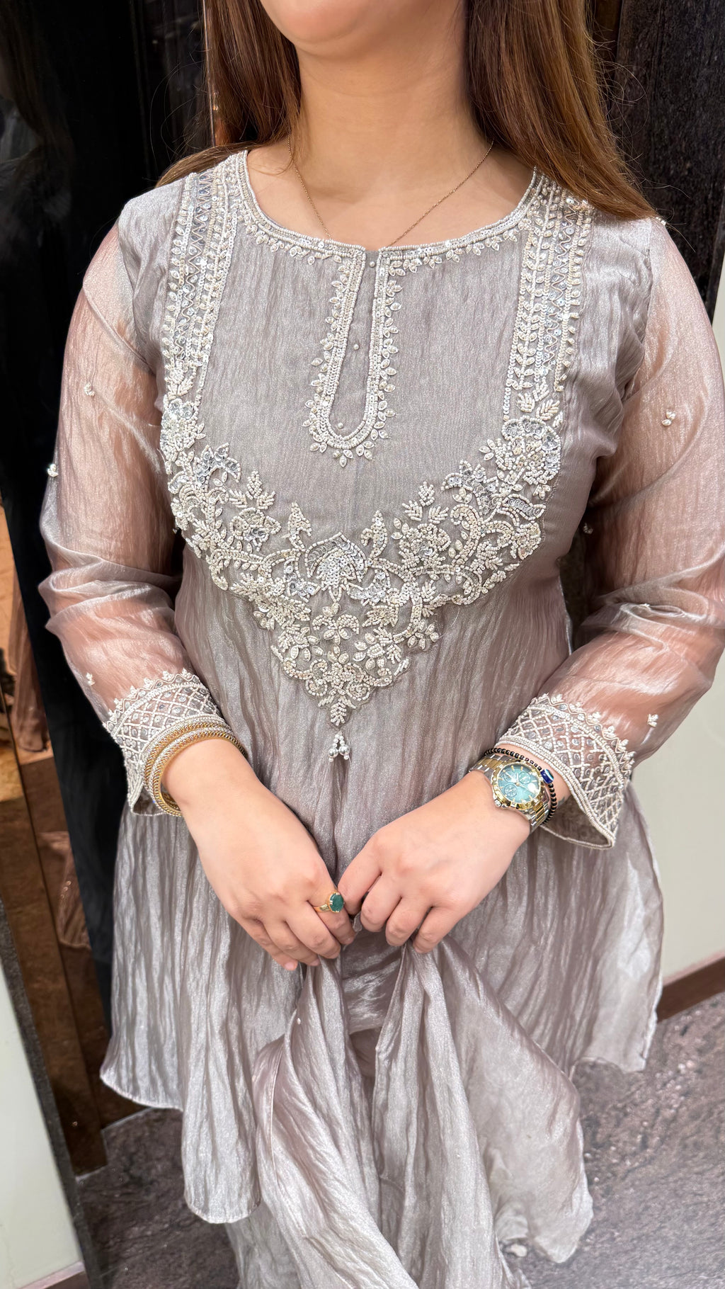 CHANDNI PEPLUM SHARARA SUIT