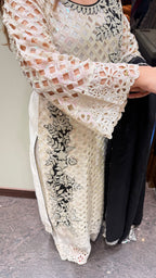 Laser Cut And Handwork Embellished Suit