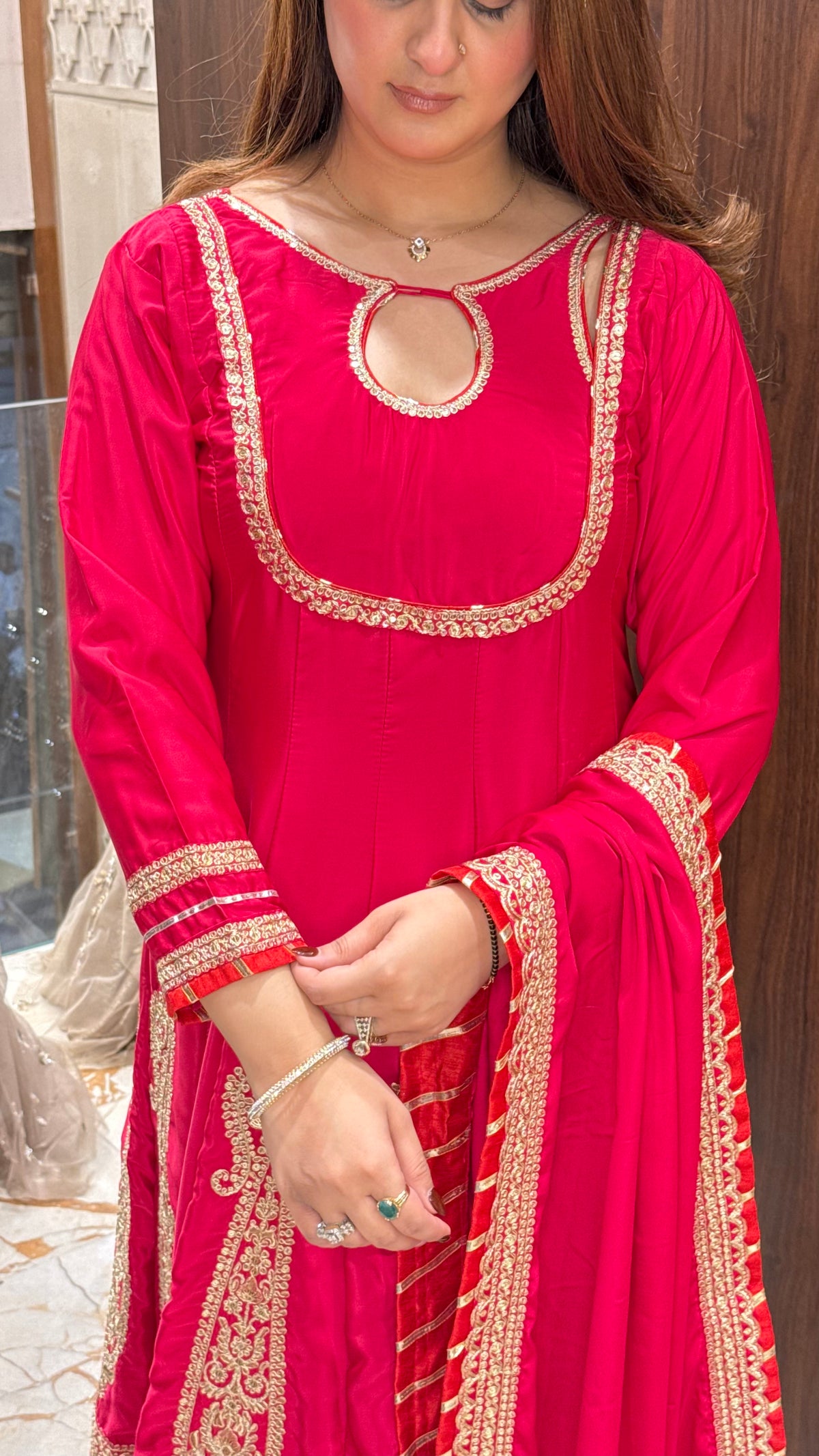 SAAHIBA RANI PINK ANARKALI