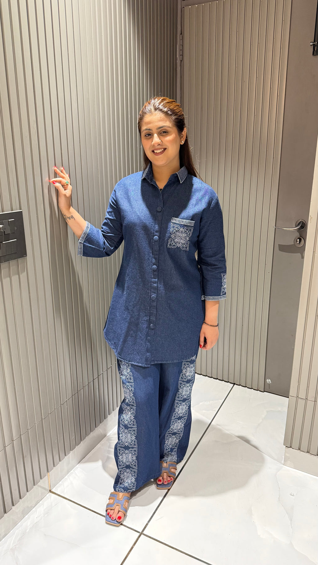 CLAIRE DENIM COORDSET